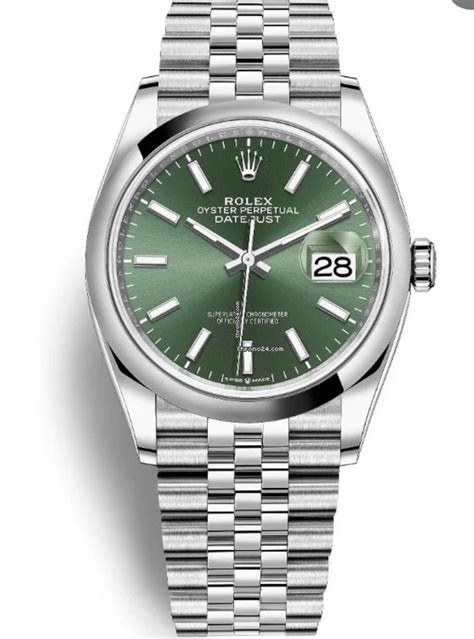 rolex datejust 36 verde